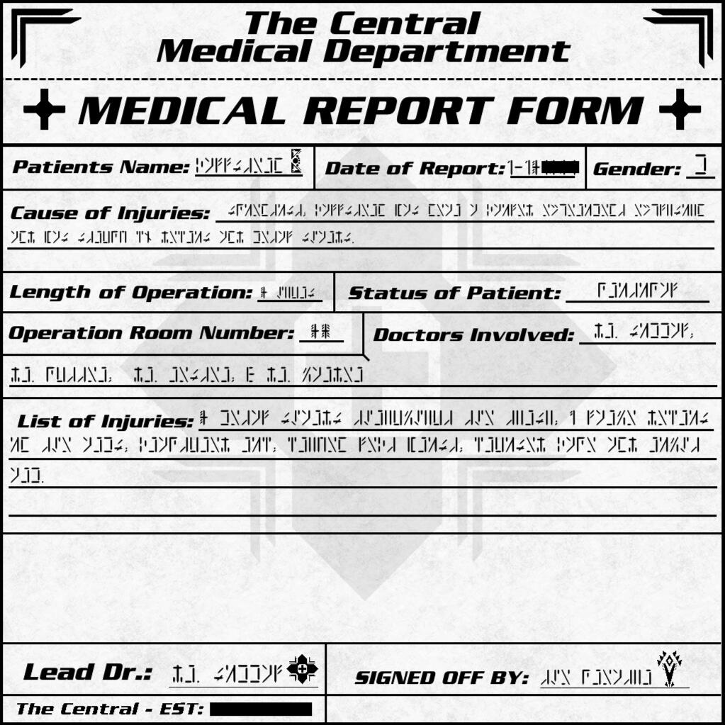 Medical Report Form