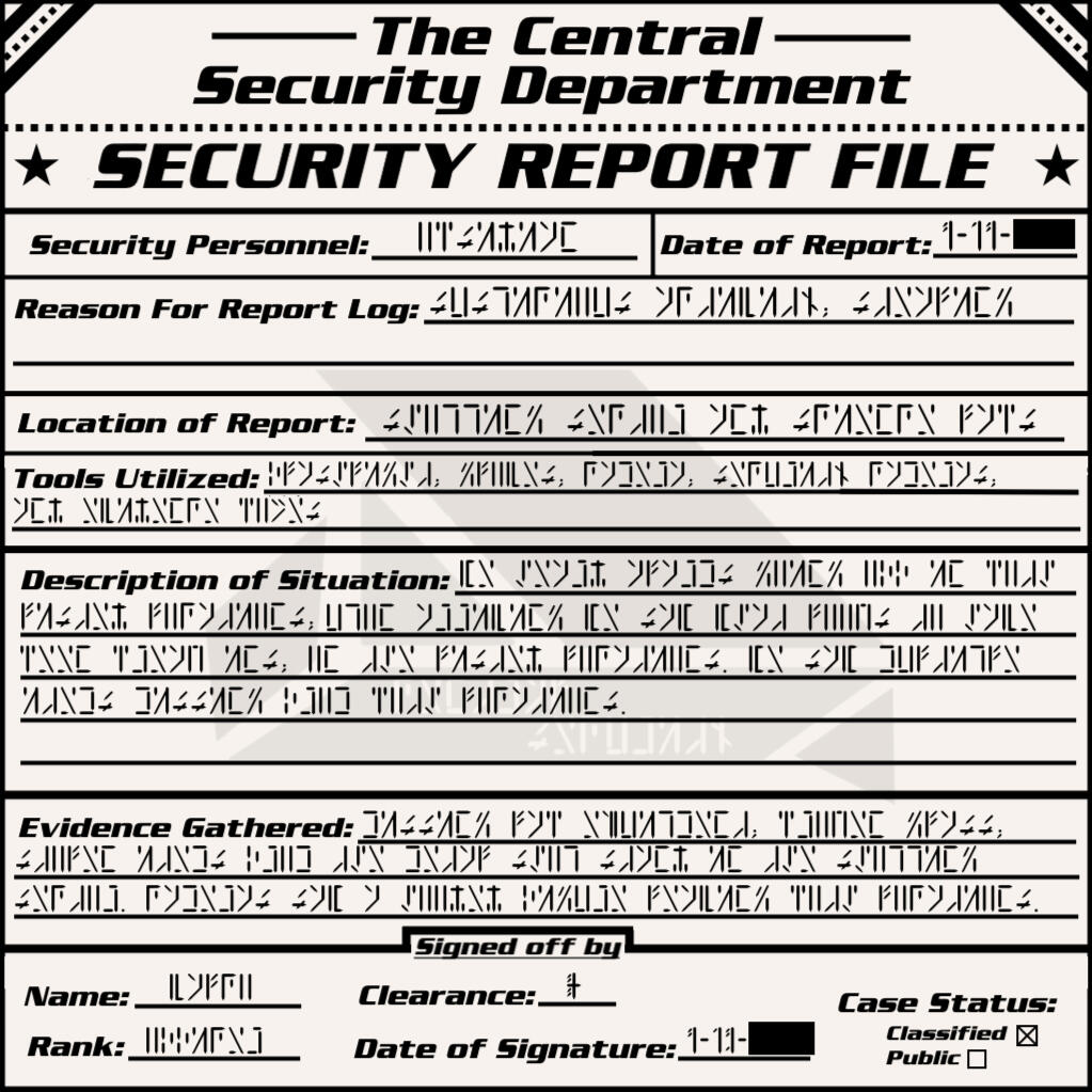 Security Report File
